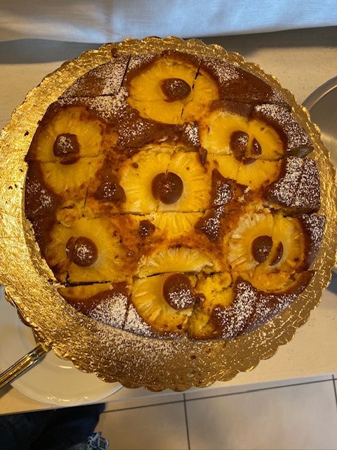 Pineapple Upside Down Cake at Hotel Mirasole, Gaeta